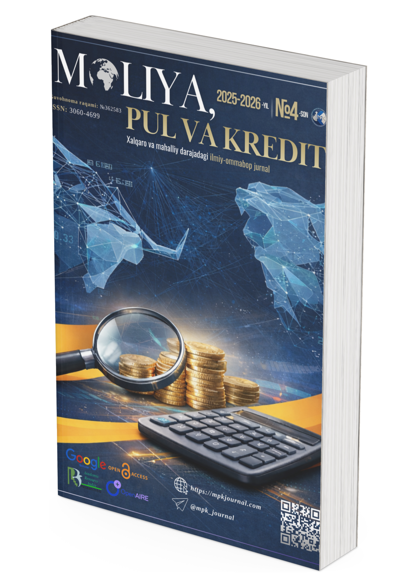 					View Vol. 4 No. 2 (2026): MOLIYA, PUL VA KREDIT
				